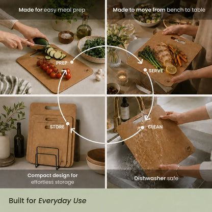 Wood Fibre Cutting Board Trio