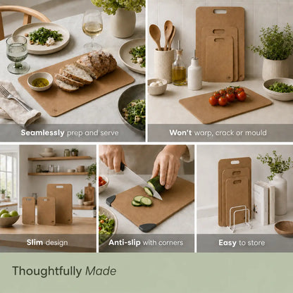 Wood Fibre Cutting Board Trio